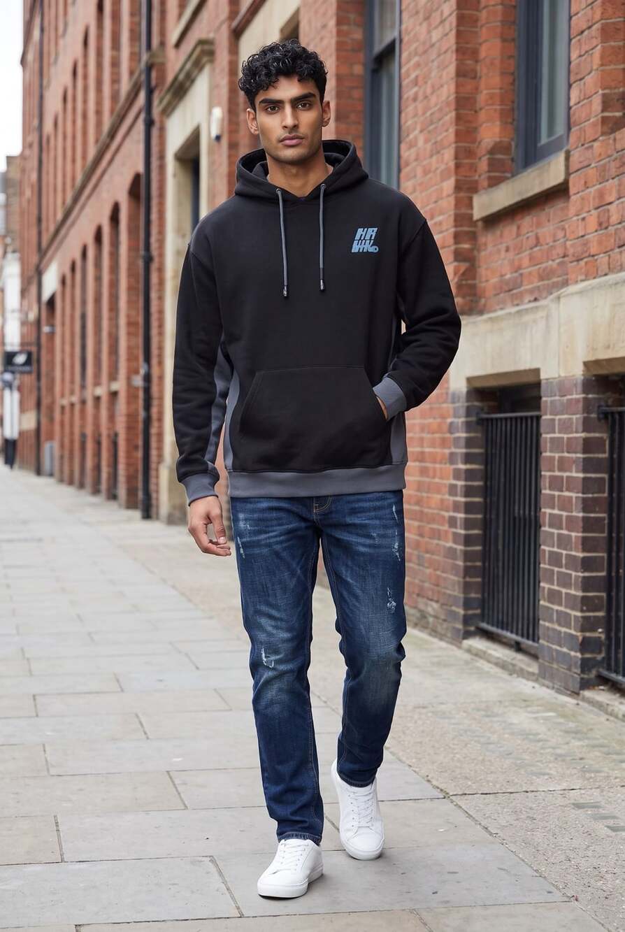 Tony Hawk Heavyweight Fleece Hoodie Size L Black